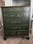 Overview For your consideration is a stunning vintage Drexel dresser/chest. It features a rich, deep forest green...