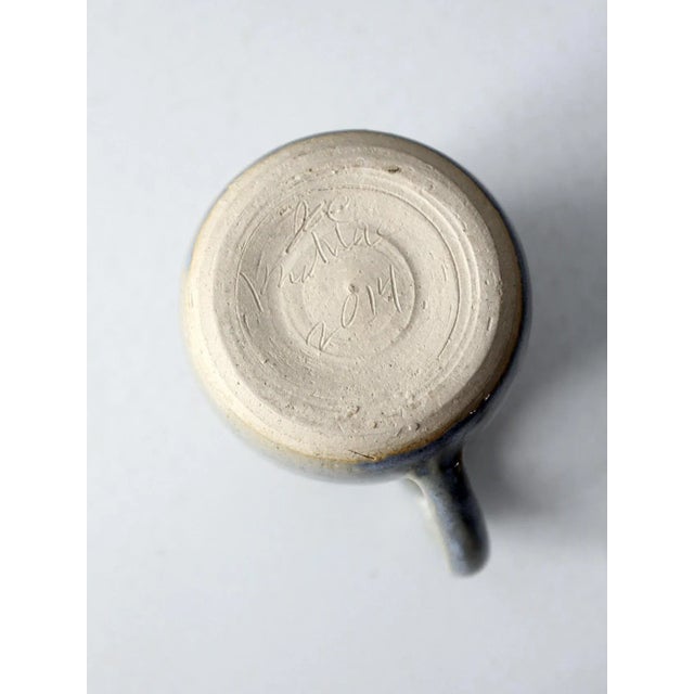 Signed Studio Pottery Mug For Sale - Image 9 of 9