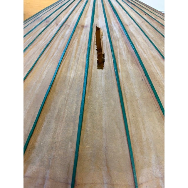 Mid 20th Century Mid Century Modern Bamboo Floor Lamp With a Fab Rice Paper Umbrella Shade For Sale - Image 11 of 11