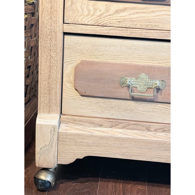1870-1880 Primitive Eastlake Chest of Drawers Natural Oak For Sale - Image 15 of 16