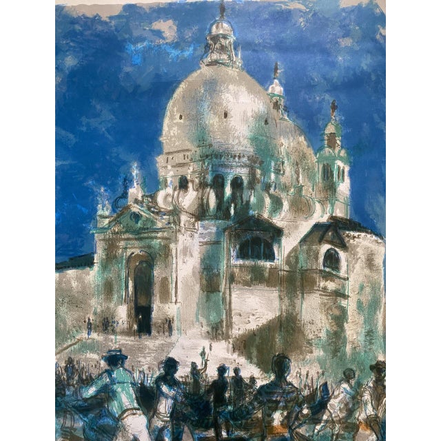Lucien Fontanarosa, Salute Venezia, 1970s, Artwork on Paper For Sale - Image 6 of 10