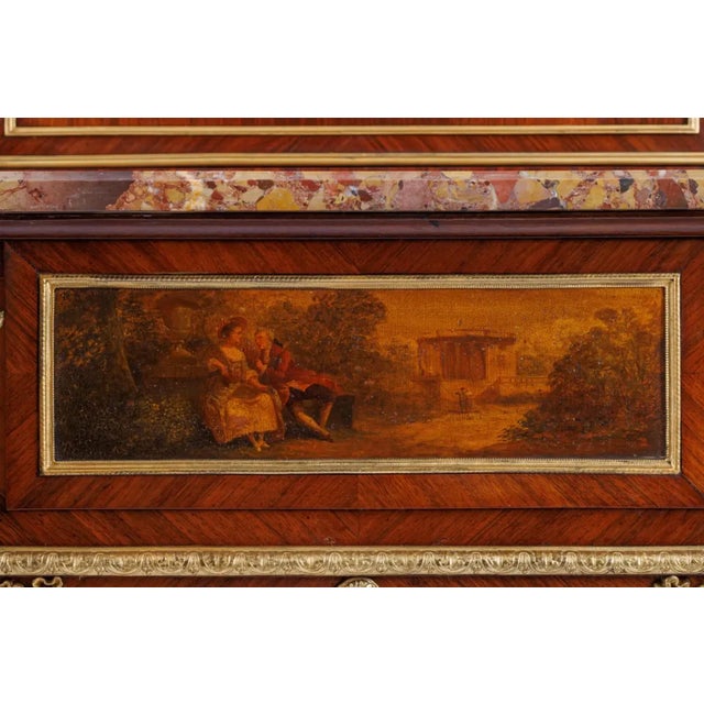 A French Ormolu Mounted Kingwood and Vernis Martin Console Table, Circa 1880 For Sale - Image 9 of 14