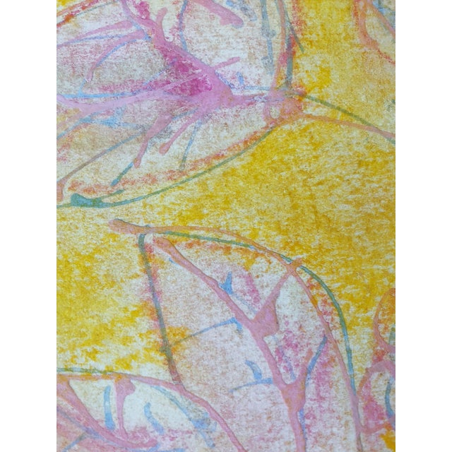 Abstract Whisper. II Abstract Botanical Framed Painting For Sale - Image 3 of 5