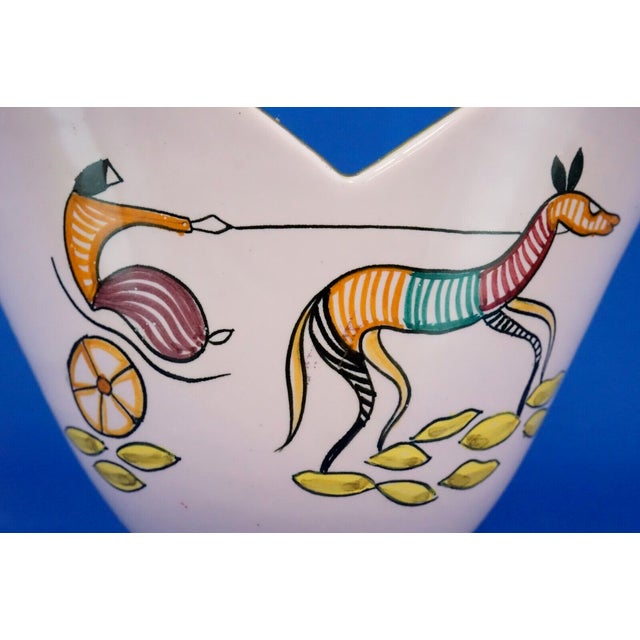 20th Century Art Deco Ceramic Vase by Serafino Volpi for Grazia Deruta, Italy, 1920s For Sale - Image 14 of 18