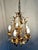 French Gilt and Silvered Tole Leaf 5-Light Chandelier, 1960s For Sale - Image 14 of 16