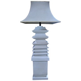Italian Ceramic Floor Lamp by Tommaso Barbi For Sale