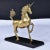 Large Brass Unicorn Sculpture Figurine on Black Wood Base Nearly 22 Inch For Sale - Image 4 of 10