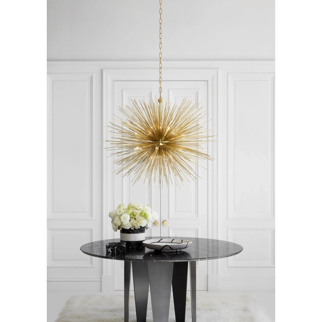 Modern Kelly Wearstler for Visual Comfort Signature Strada Medium Oval Chandelier in Gild For Sale - Image 3 of 5