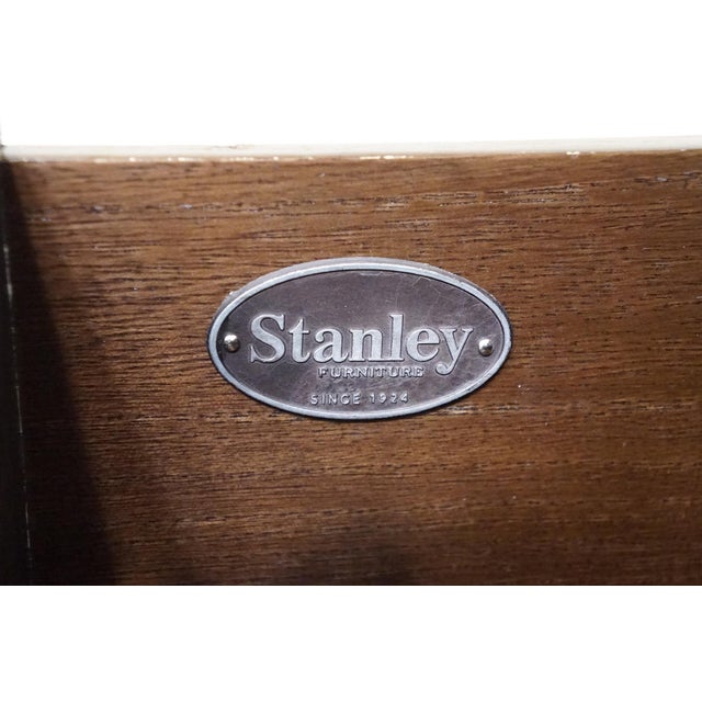 Wood Stanley Furniture Walnut Contemporary Traditional 46" Chest of Drawers 128-13-12 For Sale - Image 7 of 12