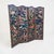 A late 19th‑century French hand painted four‑fold leather dressing screen. Also ideal as a room divider or privacy screen....