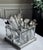 Here is a substantially made four well caddy intended for flatware, however, its uses are limited only by your...