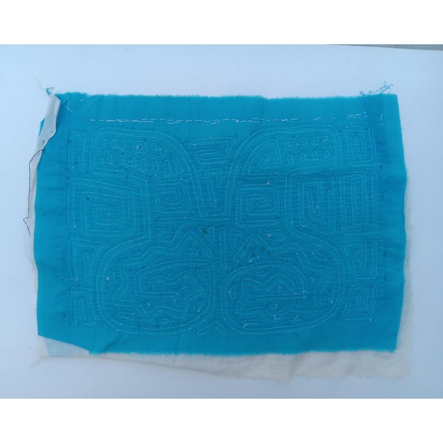 Mola Fabric by Cuna Indians from San Blas Island, Panama, 1970s, in Very Good conditions. Designed 1970 to 1979