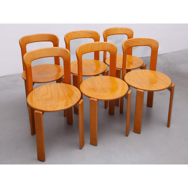 Stacking Chairs by Bruno Rey for Kush & Co, 1970, Set of 6 For Sale - Image 15 of 18