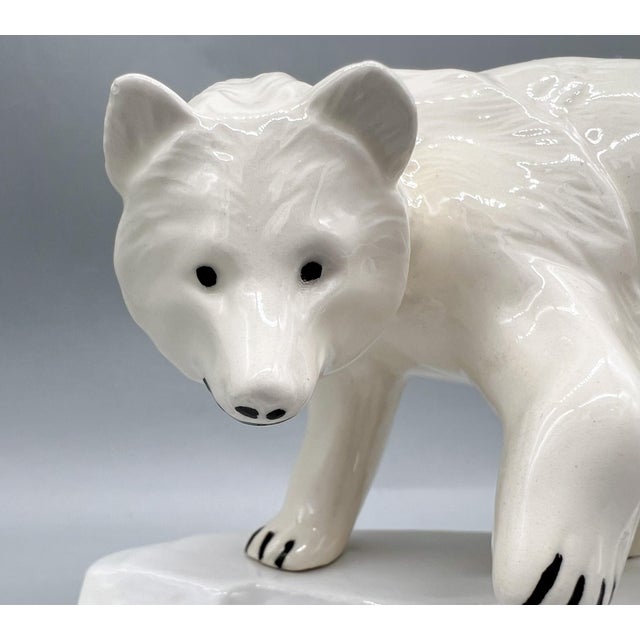 1970's Ceramic Polar Bear and Fish Vide Poche / Catchall Dish For Sale - Image 9 of 12