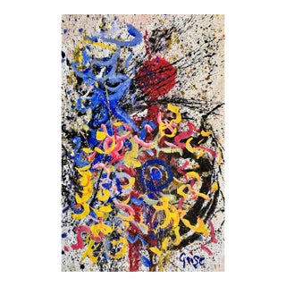 Hendrik Grise Large Double-Sided Abstract Expressionist Painting For Sale