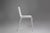 The design of this white chair harmonizes seemingly contradictory properties: on the one hand the fragile and light...