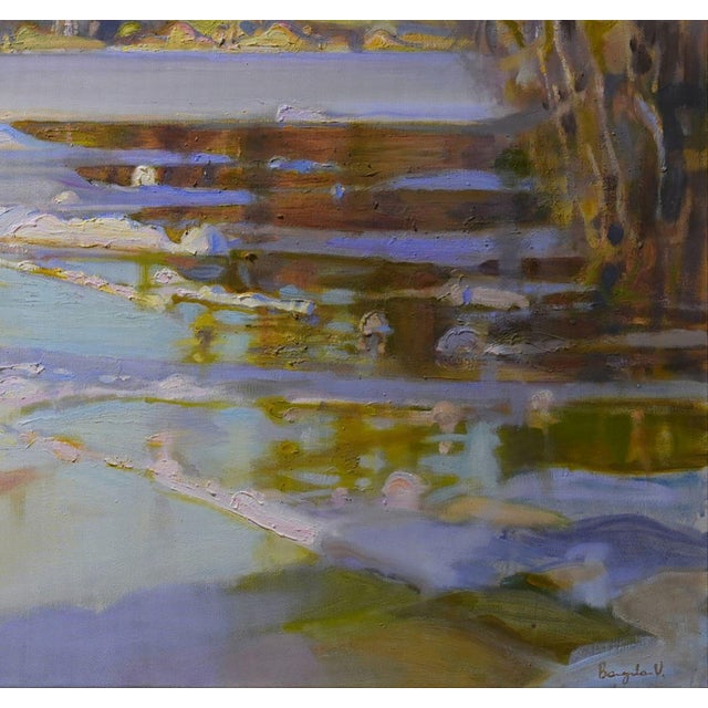 Artist: Valery Baida, The arrival of summer, oil on canvas, size: 70 x 90 cm, year of 2023