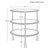 Matthew Izzo Home Siegal Gold Leaf Tassel Side Table With Glass Top For Sale In New York - Image 6 of 6