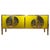 Yellow Four Door Sideboard with Murano Glass from Justfurnituress SRL For Sale - Image 6 of 6