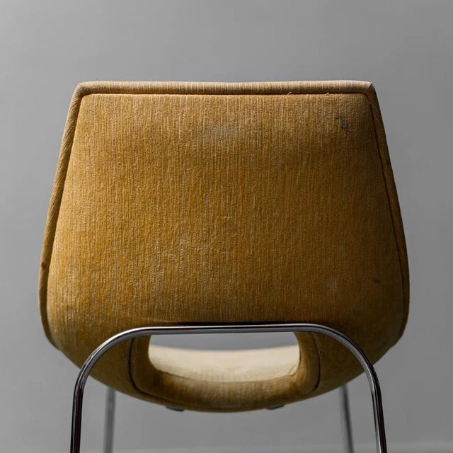 1960s Vintage Velvet Chair by Augusto Bozzi for Saporiti, 1968 For Sale - Image 5 of 12