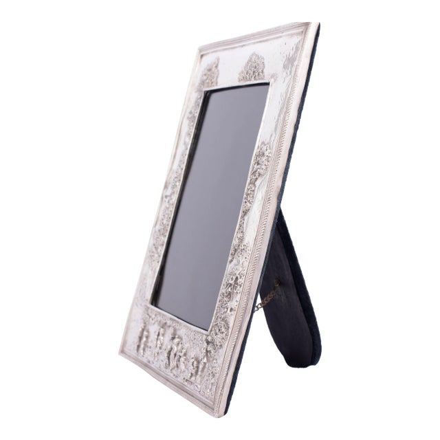Early 20th Century Sterling Repousse & Chased Frame Likely Barbour Silver Co., Usa For Sale
