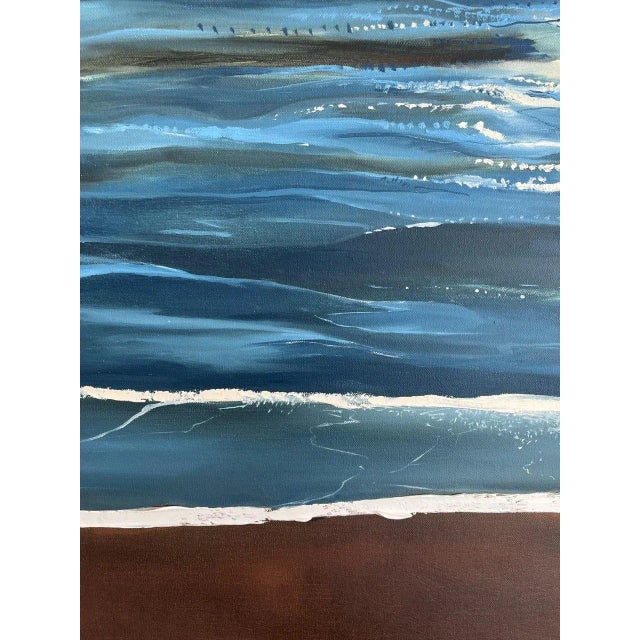 Blue "Big Island Blue" Contemporary Oil Painting by Jessica Fairley For Sale - Image 8 of 9