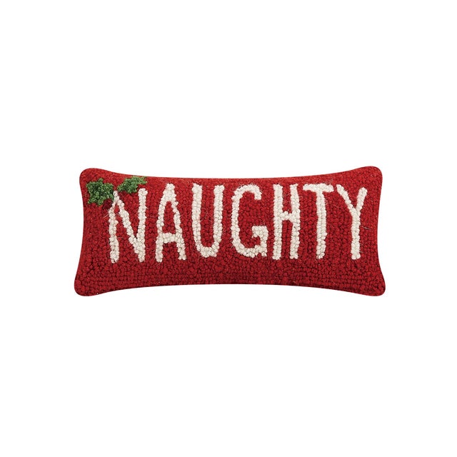 Traditional Naughty Hook Pillow 12" x 5" For Sale - Image 3 of 3