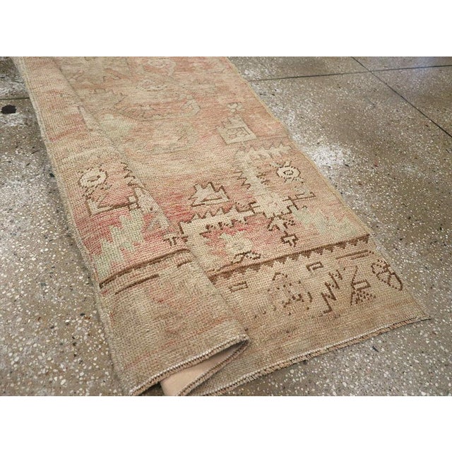 Galerie Shabab Collection Mid-20th Century Turkish Anatolian Runner For Sale - Image 9 of 10