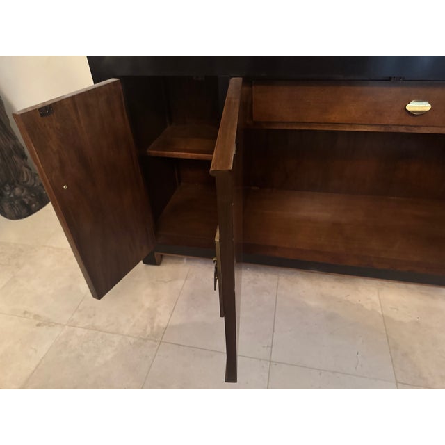 Black 1970s Century Chin Hua by Raymond Sobota Dinning Room Cabinet For Sale - Image 8 of 11