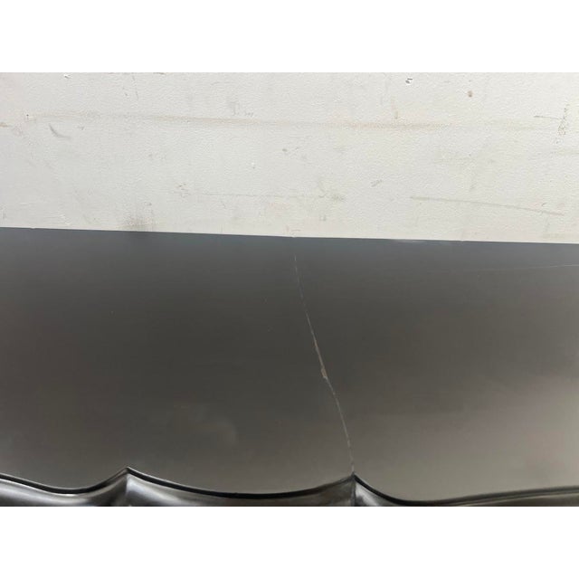 Louis XV Style Pompadour Fireplace with Speckled Black Marble For Sale - Image 6 of 15