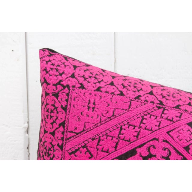 Bijal Swati Embroidered Phulkari Pillow Cover For Sale - Image 4 of 9
