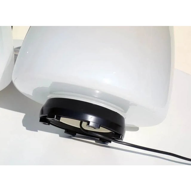 Italian EBE 34 Murano Glass Table Lamps by Giusto Toso for Leucos, 1970s, Set of 2 For Sale - Image 3 of 6