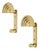 SE 314 Postmodern Brass Wall Hooks Coat Hangers by Ettore Sottsass, Italy, 1985 For Sale