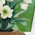 Mid-Century Modern Midcentury Oil on Board Floral Still Life of White Tulips For Sale - Image 3 of 12