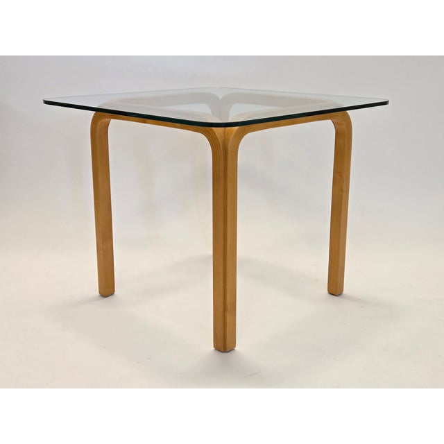 Tan Y805C Table by Alvar Aalto for Artek, 1950s For Sale - Image 8 of 11