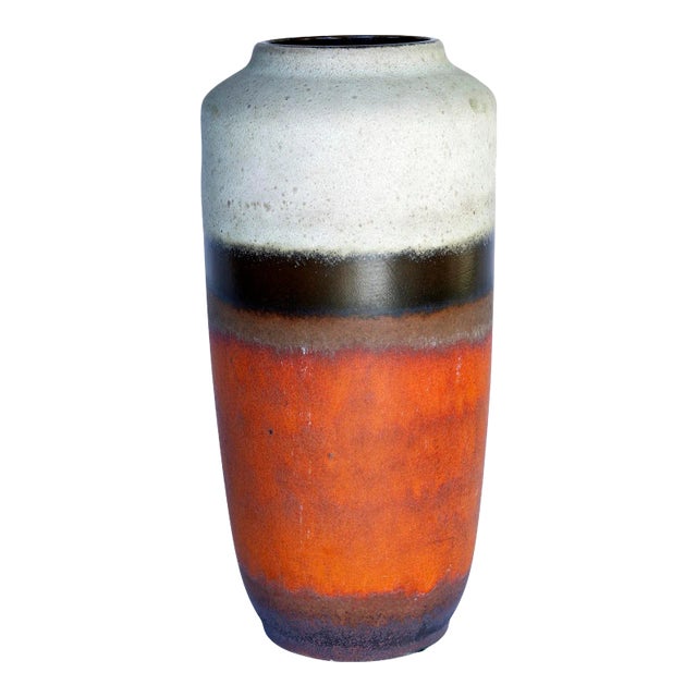 1970's West German Pottery Vase For Sale