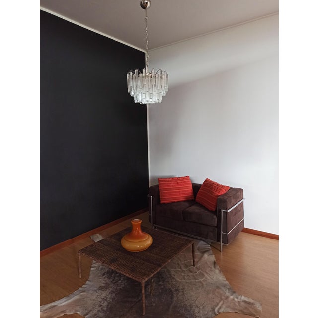 Vintage Murano Glass Quadriedri Chandelier, 1990s For Sale - Image 6 of 18