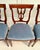 Set of 6 Neoclassical Dining Chairs With Carved Swag Backs, Blue Velvet Upholstery For Sale - Image 13 of 18
