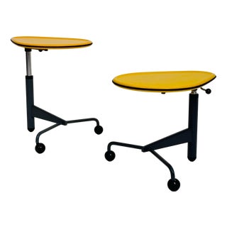 Mid-Century Modern Adjustable Kick Side Table by Toshiyuki Kita for Cassina, 1980s For Sale