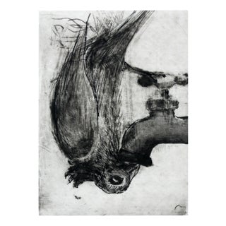 Krystyna Jaszke, Bird, Mezzotint on Paper, 2013 For Sale