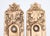 Italian Renaissance style door back plates made of polished brass with double keyholes. Made by Russell & Erwin in the...