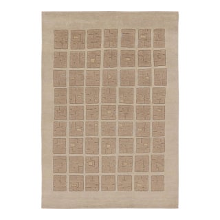 Contemporary French Art Deco Style Geometric Wool Rug, by Rug & Kilim, India For Sale