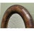 Oval Studded Brown Leather Cushion Wall Mirror For Sale - Image 5 of 9