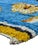 Boujad Rug | Handwoven Berber Wool Rug with Sky-Blue Field and Playful Tribal Symbols This lively Boujad rug features a...