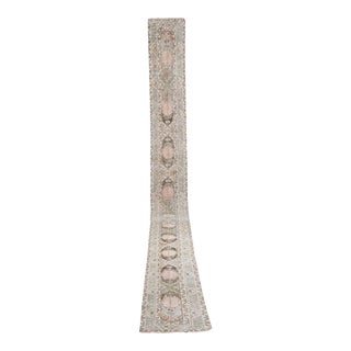 Vintage Turkish Oushak Extra Long and Narrow Runner With Mid Century Modern Style 1'11" X 24'2" For Sale
