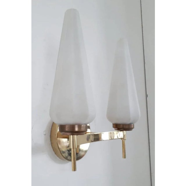 Brass 1950s Midcentury Sconce For Sale - Image 8 of 8