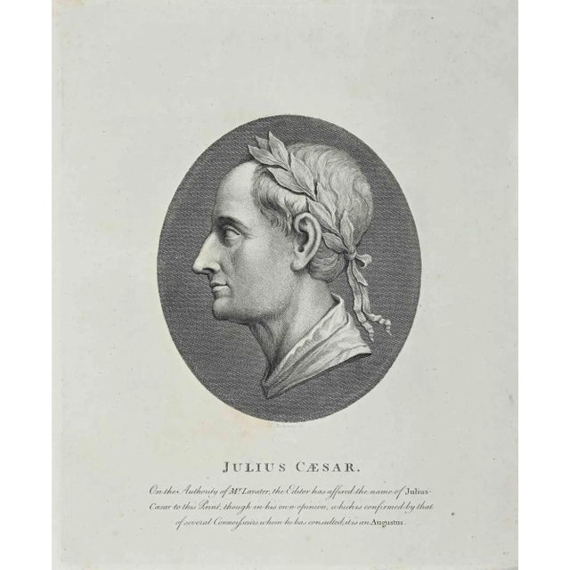Portrait of Julius Caesar is an original artwork realized by Thomas Holloway (1748 - 1827). Original Etching from J.C....