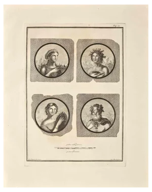 Giovanni Morghen, Ancient Roman Portraits, Etching, 18th Century