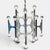 Vintage 1970s 24 candelabra light modernist chandelier designed by Gaetano Sciolari. This unique piece is a brushed chrome...