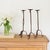 French 1940s Tall French Iron Candlestick For Sale - Image 3 of 9